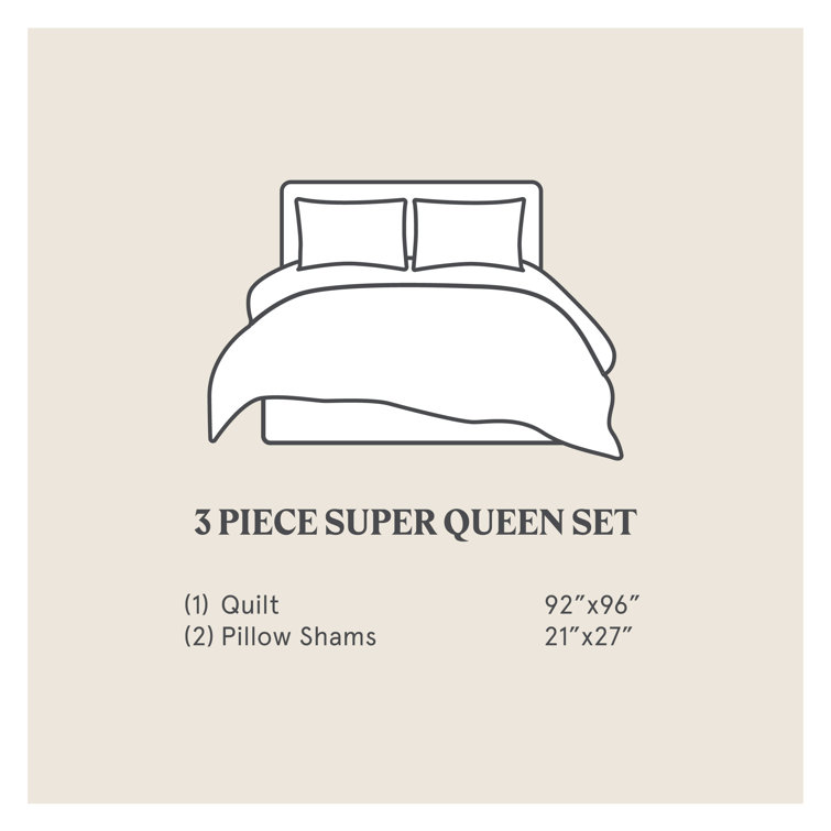 Brand New Retro chic buy 3 piece Quilt set